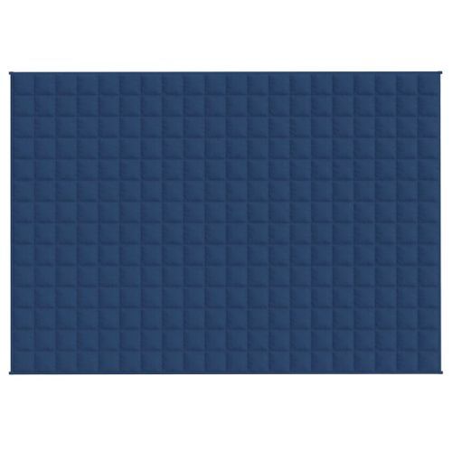 Couverture lestée Bleu 135x200 cm 6 kg Tissu - Photo n°3; ?>