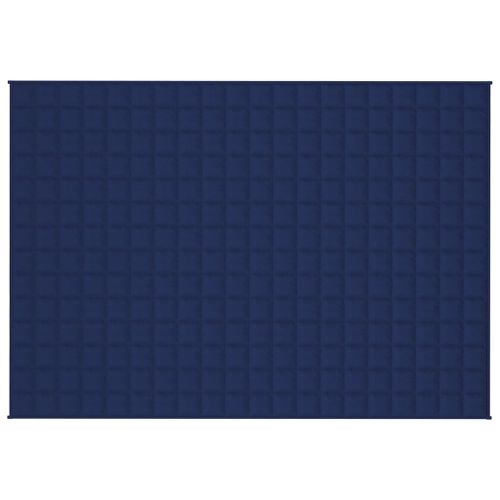 Couverture lestée Bleu 138x200 cm 6 kg Tissu - Photo n°3; ?>