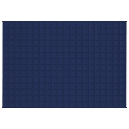 Couverture lestée Bleu 140x200 cm 6 kg Tissu - Photo n°3; ?>