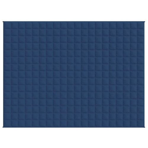 Couverture lestée Bleu 150x200 cm 7 kg Tissu - Photo n°3; ?>