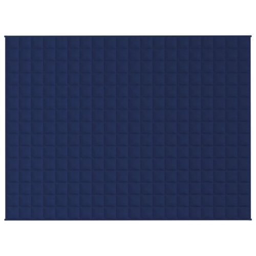 Couverture lestée Bleu 152x203 cm 11 kg Tissu - Photo n°3; ?>