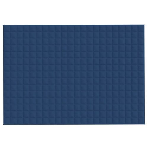 Couverture lestée Bleu 155x220 cm 11 kg Tissu - Photo n°3; ?>