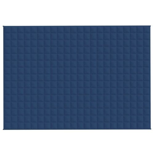 Couverture lestée Bleu 155x220 cm 7 kg Tissu - Photo n°3; ?>