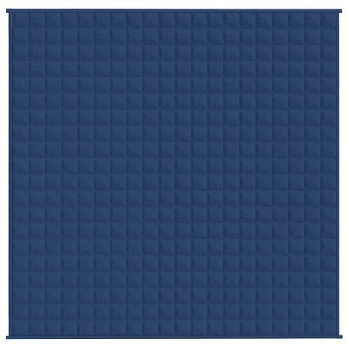 Couverture lestée Bleu 200x200 cm 13 kg Tissu - Photo n°3; ?>