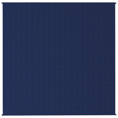 Couverture lestée Bleu 200x200 cm 9 kg Tissu - Photo n°3; ?>