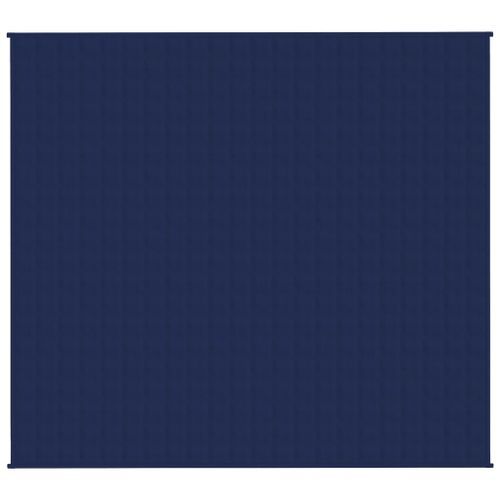 Couverture lestée Bleu 200x225 cm 9 kg Tissu - Photo n°3; ?>