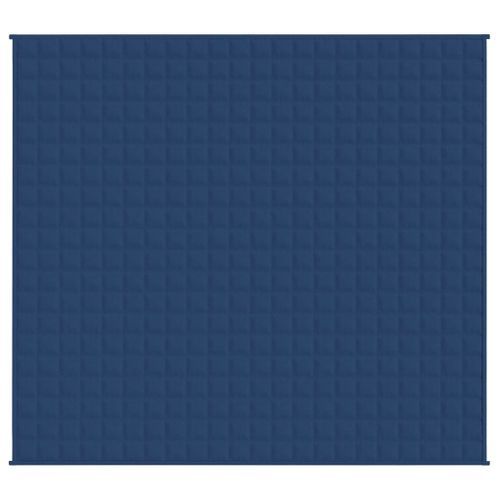 Couverture lestée Bleu 220x230 cm 15 kg Tissu - Photo n°3; ?>