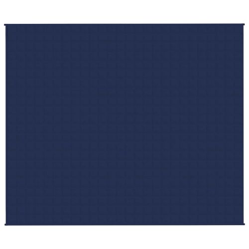 Couverture lestée Bleu 220x260 cm 11 kg Tissu - Photo n°3; ?>