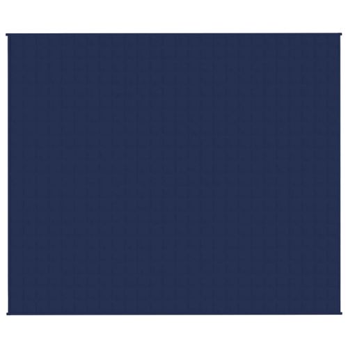 Couverture lestée Bleu 220x260 cm 15 kg Tissu - Photo n°3; ?>
