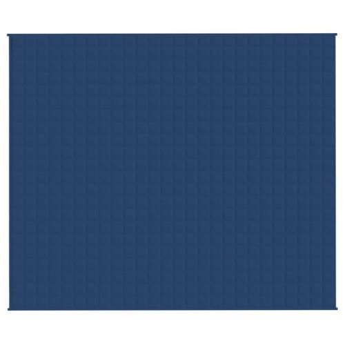 Couverture lestée Bleu 220x260 cm 15 kg Tissu - Photo n°3; ?>