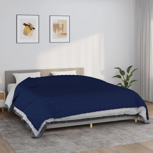 Couverture lestée Bleu 235x290 cm 11 kg Tissu - Photo n°2; ?>