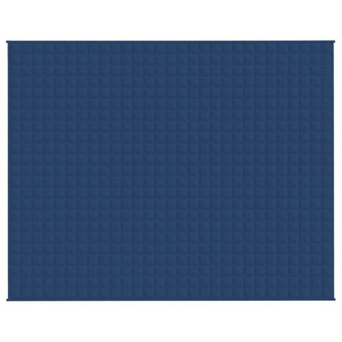 Couverture lestée Bleu 235x290 cm 11 kg Tissu - Photo n°3; ?>