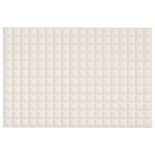 Couverture lestée Crème clair 120x180 cm 5 kg Tissu - Photo n°3; ?>