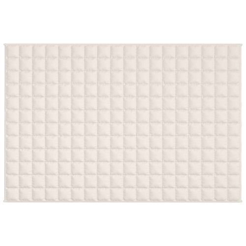 Couverture lestée Crème clair 122x183 cm 9 kg Tissu - Photo n°3; ?>