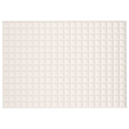 Couverture lestée Crème clair 135x200 cm 10 kg Tissu - Photo n°3; ?>