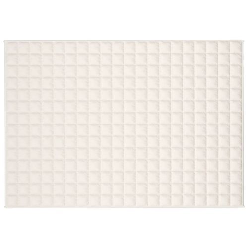 Couverture lestée Crème clair 135x200 cm 6 kg Tissu - Photo n°3; ?>