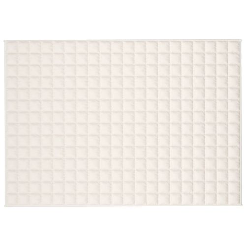 Couverture lestée Crème clair 138x200 cm 10 kg Tissu - Photo n°3; ?>