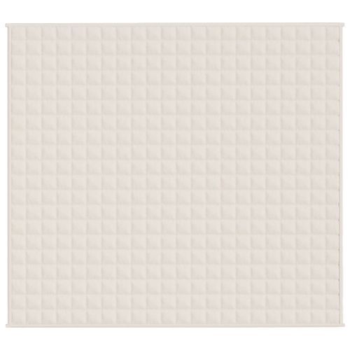 Couverture lestée Crème clair 200x220 cm 13 kg Tissu - Photo n°3; ?>