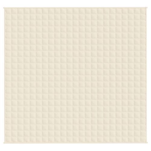 Couverture lestée Crème clair 220x230 cm 11 kg Tissu - Photo n°3; ?>