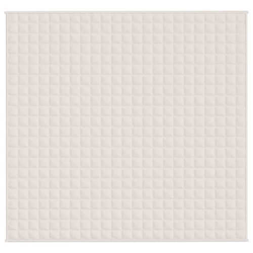 Couverture lestée Crème clair 220x230 cm 11 kg Tissu - Photo n°3; ?>