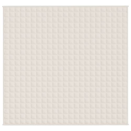 Couverture lestée Crème clair 220x235 cm 15 kg Tissu - Photo n°3; ?>