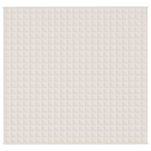 Couverture lestée Crème clair 220x240 cm 11 kg Tissu - Photo n°3; ?>