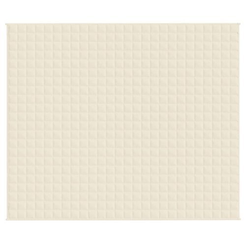 Couverture lestée Crème clair 220x260 cm 11 kg Tissu - Photo n°3; ?>