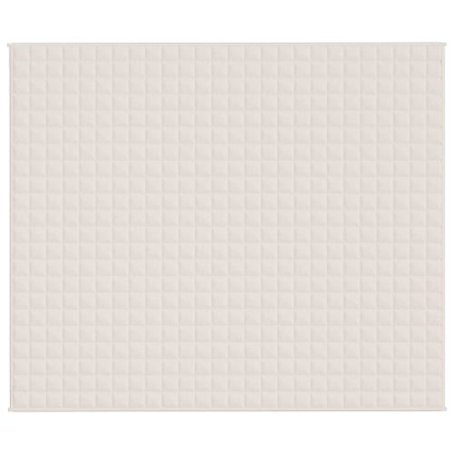 Couverture lestée Crème clair 220x260 cm 11 kg Tissu - Photo n°3; ?>