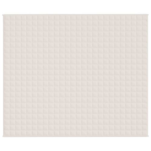 Couverture lestée Crème clair 220x260 cm 15 kg Tissu - Photo n°3; ?>