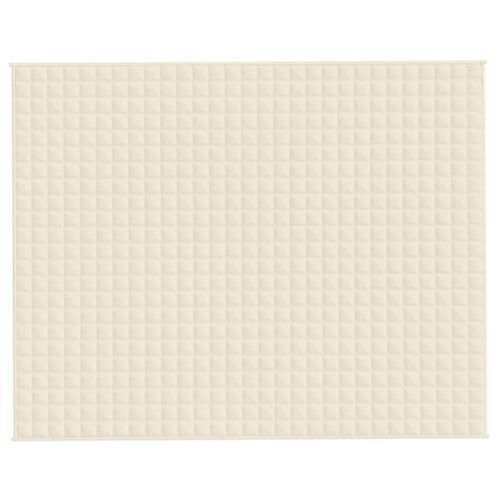 Couverture lestée Crème clair 235x290 cm 11 kg Tissu - Photo n°3; ?>