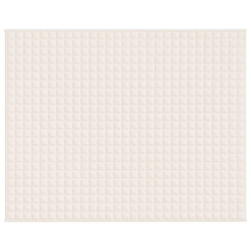 Couverture lestée Crème clair 235x290 cm 11 kg Tissu - Photo n°3; ?>