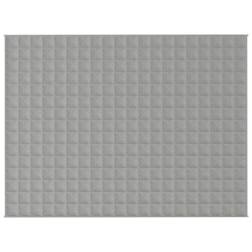 Couverture lestée Gris 150x200 cm 7 kg Tissu - Photo n°3; ?>