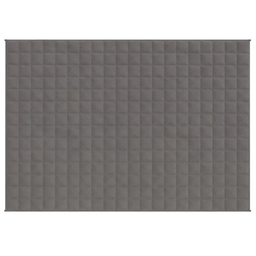 Couverture lestée Gris 152x203 cm 11 kg Tissu - Photo n°3; ?>