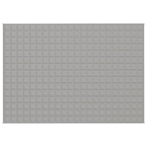 Couverture lestée Gris 155x220 cm 7 kg Tissu - Photo n°3; ?>