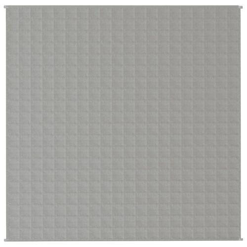 Couverture lestée Gris 200x200 cm 13 kg Tissu - Photo n°3; ?>