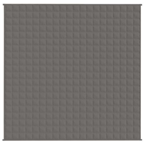 Couverture lestée Gris 200x200 cm 13 kg Tissu - Photo n°3; ?>