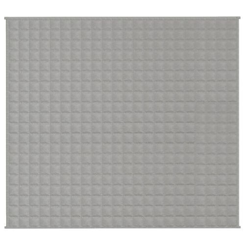 Couverture lestée Gris 200x220 cm 13 kg Tissu - Photo n°3; ?>