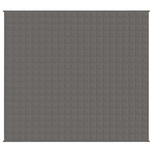 Couverture lestée Gris 200x220 cm 13 kg Tissu - Photo n°3; ?>