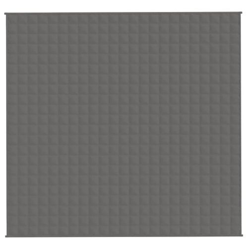 Couverture lestée Gris 220x230 cm 11 kg Tissu - Photo n°3; ?>