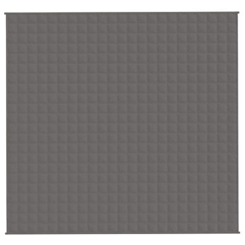 Couverture lestée Gris 220x230 cm 15 kg Tissu - Photo n°3; ?>