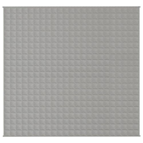 Couverture lestée Gris 220x230 cm 15 kg Tissu - Photo n°3; ?>