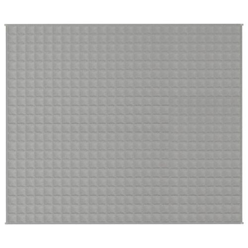 Couverture lestée Gris 220x260 cm 11 kg Tissu - Photo n°3; ?>