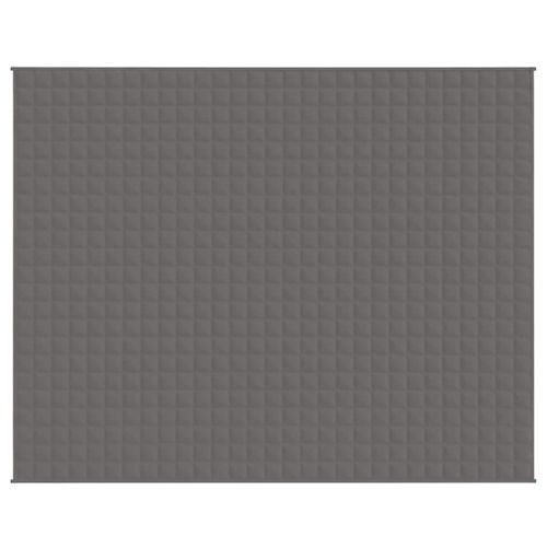 Couverture lestée Gris 235x290 cm 11 kg Tissu - Photo n°3; ?>