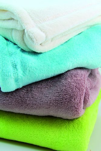 Couverture microfibre Microlon Lilas Doux Nid - Photo n°2; ?>