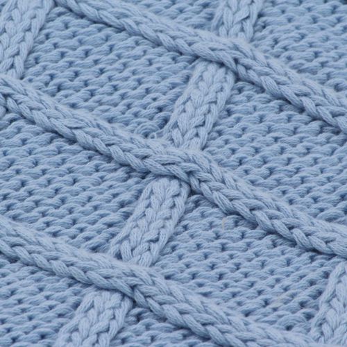 Couverture Tricotée Coton 130 X 171 Cm Design Tartan Bleu 8 Couverture tricotée Coton 130 x 171 cm Design tartan Bleu - Photo n°2; ?>