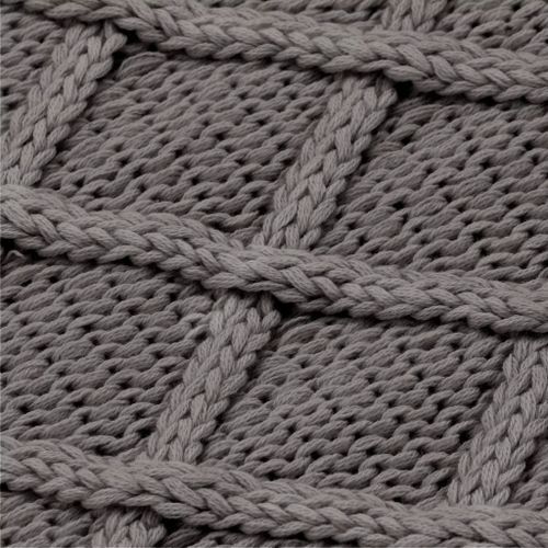 Couverture Tricotée Coton 130 X 171 Cm Design Tartan Gris 10 Couverture tricotée Coton 130 x 171 cm Design tartan Gris - Photo n°2; ?>