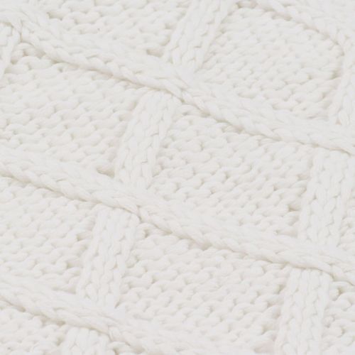 Couverture Tricotée Coton 130x171 Cm Design Tartan Blanc Cassé 8 Couverture tricotée Coton 130x171 cm Design tartan Blanc cassé - Photo n°2; ?>