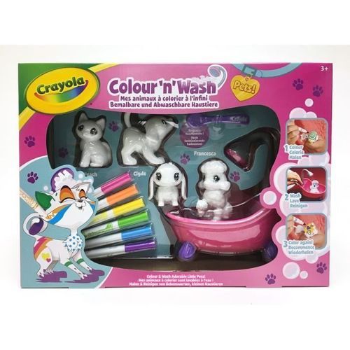 CRAYOLA Color'N'Wash pets - Mes Animaux a Colorier - Coffret - Photo n°2; ?>