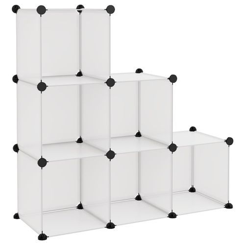 Cubes de rangement 6 pcs Transparent PP - Photo n°2; ?>