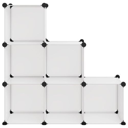 Cubes de rangement 6 pcs Transparent PP - Photo n°3; ?>